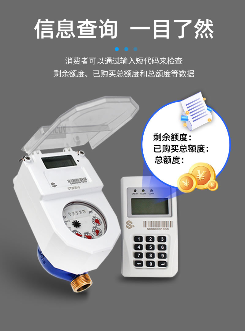 尼龍STS預付費分體式水表